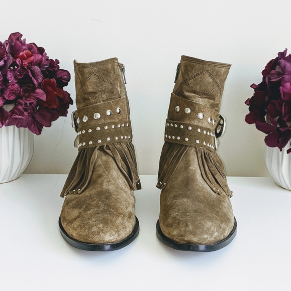 ❤️Sale♥️ Toral Fringe Buckle Ankle Booties - Picture 8 of 8